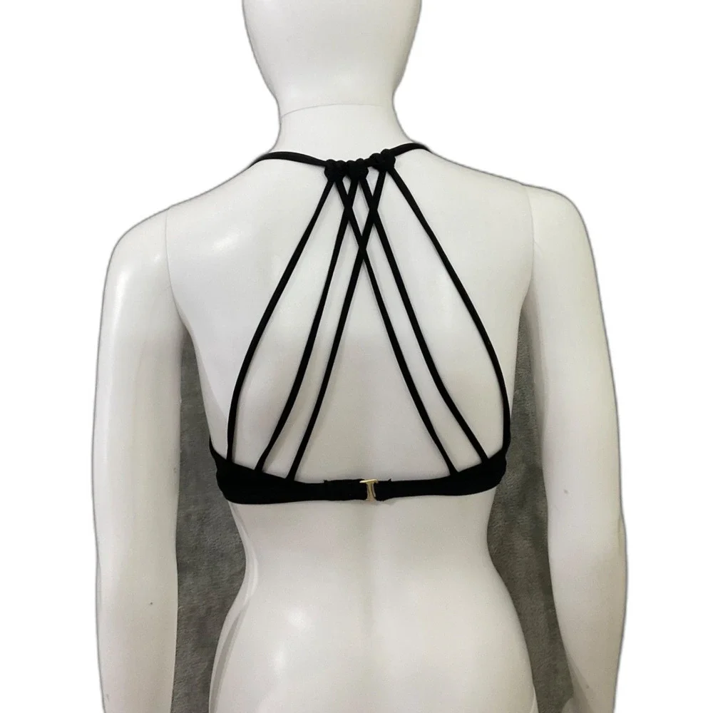 Athleta Womens Yoga Bra Size XS Back Crisscross Strappy Athletic Racerback